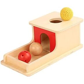 Object Permanence Box with Tray Three Balls for 6-12 Months Babies (T-I040-1F)