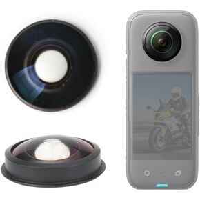 Replacement Lens for New Insta360 X4 Action Camera Lens Repair Part (Version 2 - with Rim)