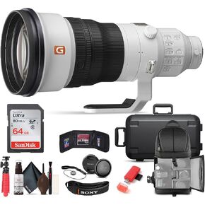 Sony FE 400mm f/2.8 GM Full-Frame Super-telephoto OSS Lens (SEL400F28GM) + 64GB Memory Card + Backpack + Tripod and More