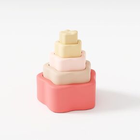 Soft Silicone Baby Toys Stacking Star Toy Nesting Toy Collection for Toddler Toys as Baby Gifts - Food Grade Silicone - a Stacking Toy That is a Must Have Baby Registry Items