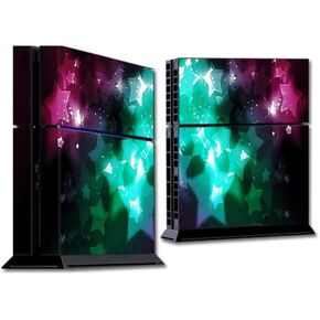 MightySkins Skin Compatible with Sony Playstation 4 PS4 Console wrap Sticker Skins Glow Stars