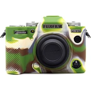Rieibi Fuji XT5 X-T5 Case, Soft Silicone Protective Case for Fujifilm XT5 X-T5 Camera, Lightweight Fuji X-T5 Camera Case - Black