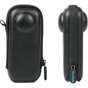 TELESIN Portable Carrying Case for Insta360 X4, Hard Shell Travel Storage Case for Insta360 X4 Accessories, Water-resistance Mini Protective Hard PU Shell Box Accessories Camera Accessories