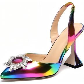 Rainbow Pumps With Stiletto Heels