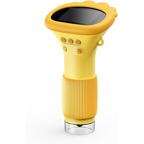 Portable Digital Microscope for Kids, Pocket Handheld Microscope Camera with 2'' Inch Screen, Educational Science Christmas Birthday Gifts for Age 3 4 5 6 7 8 9 10 11 12 Girls Boys - White