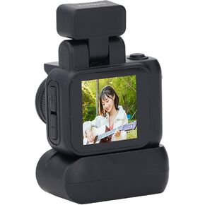 1080P Digital Camera, 1.44 Inch Display Screen Mini Digital Point and Shoot Camera, Compact Lightweight Vlogging Camera for Students Kids, with Flash Light & Charging Base (16GB)