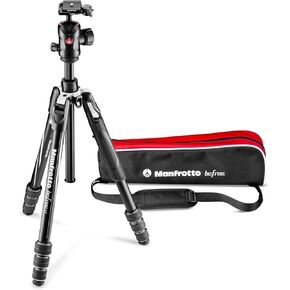 Manfrotto Befree GT PRO Tripod Legs, Professional Travel Tripod, Aluminium Camera and Video Tripod, Twist Lock, Compact and Portable, for DSLR, Mirrorless, Camera Accessories, Photo and Video Heads