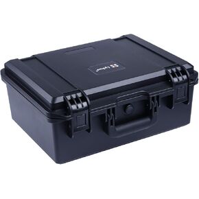 Lykus HC-3820 Waterproof Hard Case with Customizable Foam Insert, Interior Size 14.96x11.02x6.5 in, Suitable for camera, lens, drone, mic, flashlight, projector, electronics, tools, and more