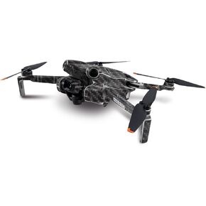 MightySkins Carbon Fiber Skin Compatible with DJI Mini 4 Pro - Black Gator Skin | Protective, Durable Textured Carbon Fiber Finish | Easy to Apply