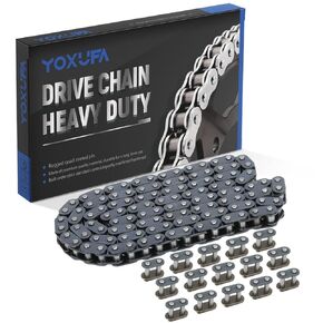 YOXUFA T8F Chain 116 Links 54T Rear Sprocket 54mm Bore with Chain Breaker for 43cc 47cc 49cc 2 Stroke SSR SX50 Scooter Syx Mini Moto Holeshot Metotec ATV Pocket Bike Quad Dirt Bike Parts