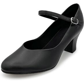Character Shoes for Women, 2 Inch Heel, Leather Sole - Charlene - CH52