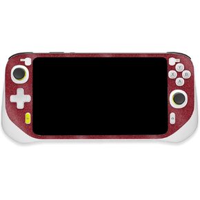 MightySkins Glossy Glitter Skin Compatible with Logitech G Cloud Gaming Handheld - Solid Burgundy | Protective, Durable High-Gloss Glitter Finish | Easy to Apply | Made in The USA