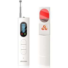 Hidden Camera Detector with Flashlight,Wireless Signal (5 Sensitivity Levels) /RF Signal/Magnetic Bug Detector to Find Mini Camera,Listen Device,Anti Spy Camera Finder for Travel