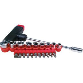RoadPro RP-34120 21pc T-Bar Screwdriver Bit & Socket Set
