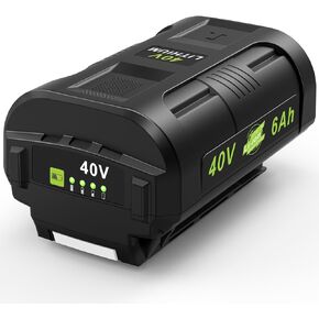 ARyee 6.0Ah 40V استبدال البطارية لRyobi 40 فولت OP4015 OP4050 OP4026 OP40201 OP40261 OP4030 OP40301 OP4040 OP40401 OP40501 OP40601 بطارية ليثيوم أداة الطاقة اللاسلكية (2 حزمة)
