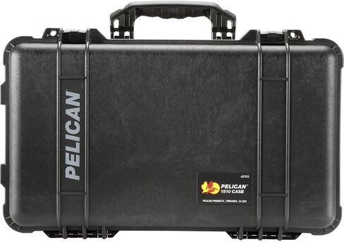حقيبة استوديو Pelican 1510SC من البولي كربونات، باللون الأسود مع فواصل إسفنجية صفراء مبطنة in Saudi Arabia
