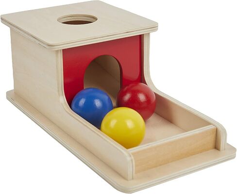 Object Permanence Box with Tray Three Balls for 6-12 Months Babies (T-I040-1F) in Saudi Arabia