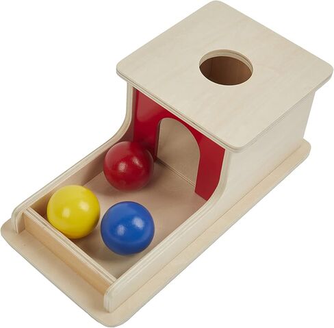 Object Permanence Box with Tray Three Balls for 6-12 Months Babies (T-I040-1F) in Saudi Arabia