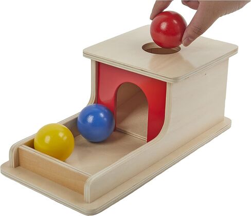 Object Permanence Box with Tray Three Balls for 6-12 Months Babies (T-I040-1F) in Saudi Arabia