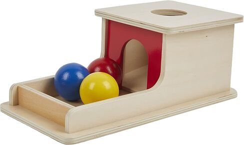 Object Permanence Box with Tray Three Balls for 6-12 Months Babies (T-I040-1F) in Saudi Arabia
