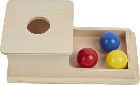 Object Permanence Box with Tray Three Balls for 6-12 Months Babies (T-I040-1F) in Saudi Arabia