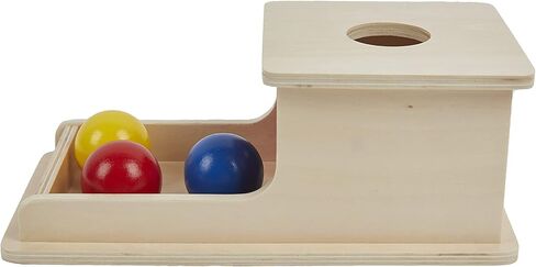Object Permanence Box with Tray Three Balls for 6-12 Months Babies (T-I040-1F) in Saudi Arabia