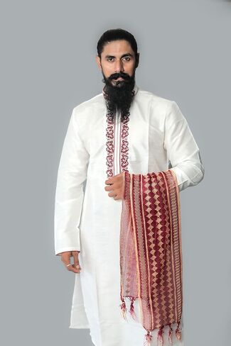 Indian Traditional Sherwani Kurta Dupatta Shawl Scarf For Men (Only Dupatta) in Saudi Arabia