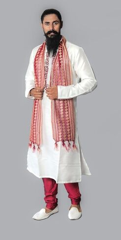 Indian Traditional Sherwani Kurta Dupatta Shawl Scarf For Men (Only Dupatta) in Saudi Arabia