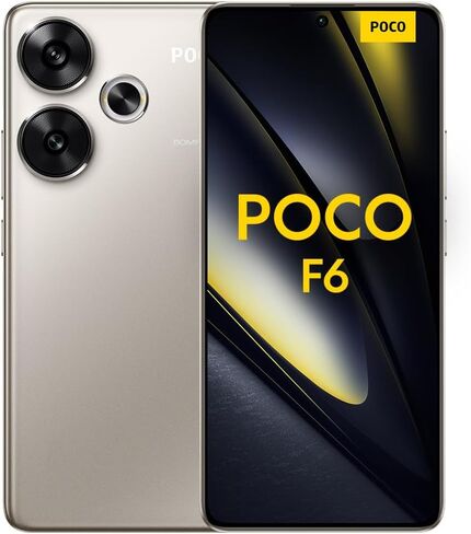 Xiaomi Poco F6 5G + 4G LTE 256GB + 8GB إصدار عالمي مفتوح 6.67 بوصة 120 هرتز 50 ميجابكسل كاميرا ثلاثية (Tmobile Mint Tello & Global) + (مع حزمة سريعة 51 واط) (أسود) in Saudi Arabia
