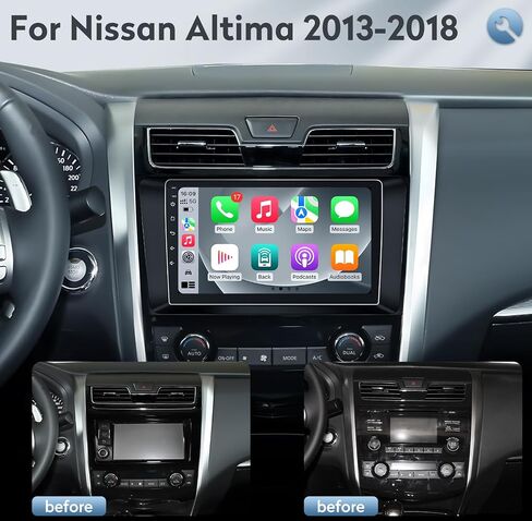 (2+64G) for Nissan Altima 2013-2018 Car Radio Stereo: 9 Inches 1280*800p Touchscreen Wireless CarPlay/Android Auto, 5G WiFi Bluetooth Reversing Image SWC DSP Sound Mirror Link GPS Navigation FM Radio in Saudi Arabia