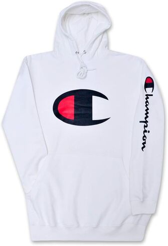 Champion Hoodie for Men Big And Tall Mens Oversized Pullover Fleece Sweatshirt Red in Saudi Arabia