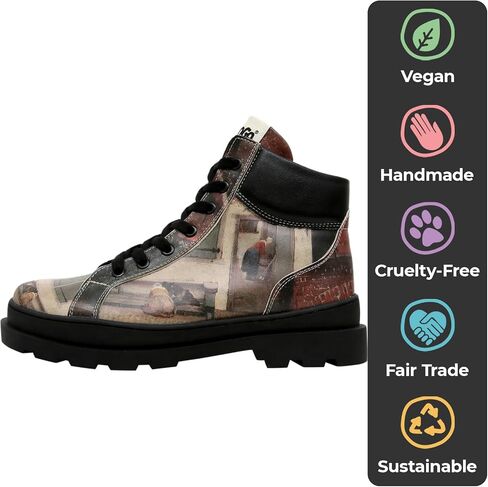 DOGO Ankle Boots for Women - Vegan Leather and Handmade Women Booties and Ankle Boots, in Saudi Arabia