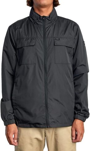 RVCA Mens Sport Zip Front Athletic Windbreaker Jacket in Saudi Arabia