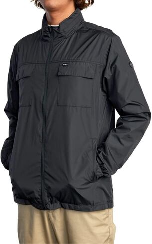RVCA Mens Sport Zip Front Athletic Windbreaker Jacket in Saudi Arabia