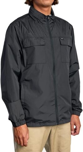 RVCA Mens Sport Zip Front Athletic Windbreaker Jacket in Saudi Arabia
