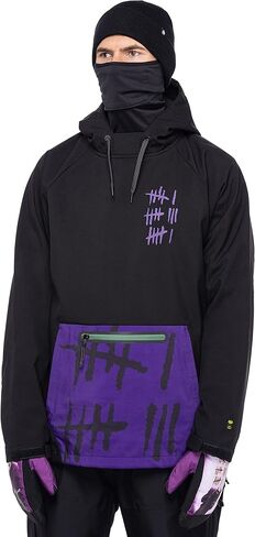 هودي مقاوم للماء للرجال من 686 - سويت شيرت شتوي مع قناع وجه مرفق وجيب كنغر - مقاوم للماء والطقس in Kuwait