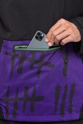 هودي مقاوم للماء للرجال من 686 - سويت شيرت شتوي مع قناع وجه مرفق وجيب كنغر - مقاوم للماء والطقس in Kuwait