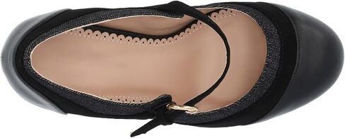 Agodor Women's Chunky Heel Mary Jane Lolita Platform Shoes Suede Round Toe Block Heel Pumps in Saudi Arabia