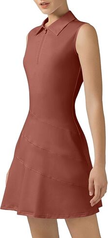 Womens Tennis Dress with Built in Shorts Golf Dresses for Women Workout Athletic Dress in Saudi Arabia