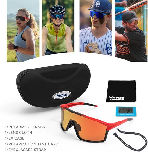 Cycling Glasses Polarized Sports Sunglasses Men Women Mountain Bike Glasses-UV 400 Protection,Baseball Sunglasses For Running,Fishing,Cycling,Golf-Grey in Saudi Arabia