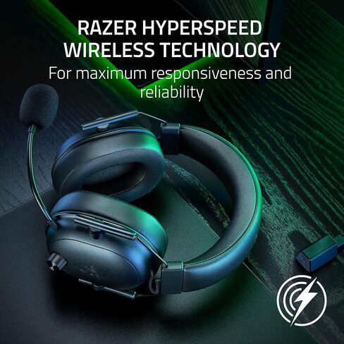 Razer BlackShark V2 HyperSpeed for PC - Wireless Ultra-Lightweight Esports Headset (280g, HyperClear Super Wideband Mic, Triforce Titanium 50 mm Drivers, Bluetooth) Black (Renewed) in Saudi Arabia