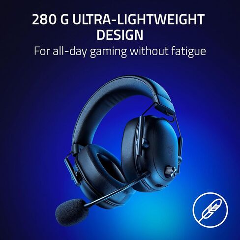 Razer BlackShark V2 HyperSpeed for PC - Wireless Ultra-Lightweight Esports Headset (280g, HyperClear Super Wideband Mic, Triforce Titanium 50 mm Drivers, Bluetooth) Black (Renewed) in Saudi Arabia