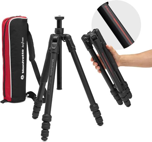 Manfrotto Befree GT PRO Tripod Legs, Professional Travel Tripod, Aluminium Camera and Video Tripod, Twist Lock, Compact and Portable, for DSLR, Mirrorless, Camera Accessories, Photo and Video Heads in Saudi Arabia