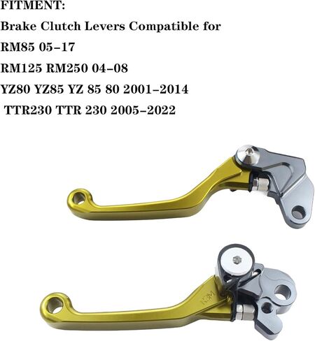 Motorcycle Billet Foldable Brake Clutch Lever Handle CNC Aluminum Pivot for CRF150F CRF230F 2003-2020 CRF250F 2019-2022 CRF 230F 230 F 150F 150 250 250F Dirt Pit Bike Motorbike （Black） in Kuwait