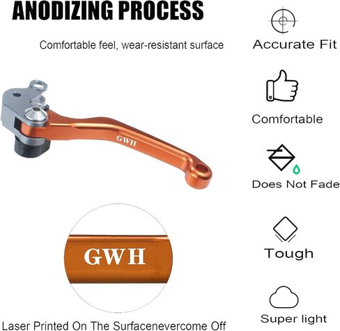 Motorcycle Billet Foldable Brake Clutch Lever Handle CNC Aluminum Pivot for CRF150F CRF230F 2003-2020 CRF250F 2019-2022 CRF 230F 230 F 150F 150 250 250F Dirt Pit Bike Motorbike （Black） in Kuwait