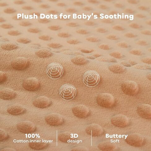 Baby Sleep Sack 6-12 Months, 1.5 TOG Cotton Baby Wearable Blanket with Soft Plush Dots, 2 Pack Newborn and Infant Sleeping Sack with 2-Way Zipper Blue&Grey in Saudi Arabia
