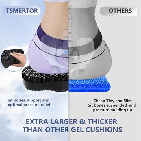 Kayak Seat Cushion Anti-Slip, Thicken Waterproof Kayak Gel Boat Seat Cushion Kayak Paddling Seat Pad for Sit in Boat Kayak Accessories Cushion Pad for All Kayak Fishing Canoe Rowing Stadium in Saudi Arabia