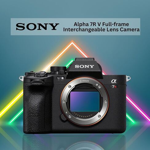 Sony Alpha a7R V Full-Frame Mirrorless Camera Body - 4K Video Capability Bundle with Shotgun Microphone, 128GB Memory Card, SD Card Reader, Corel Photo Editing Software, and Accessories (7 Items) in Saudi Arabia
