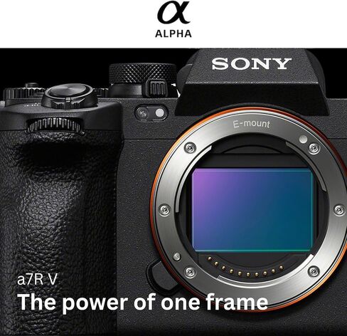 Sony Alpha a7R V Full-Frame Mirrorless Camera Body - 4K Video Capability Bundle with Shotgun Microphone, 128GB Memory Card, SD Card Reader, Corel Photo Editing Software, and Accessories (7 Items) in Saudi Arabia