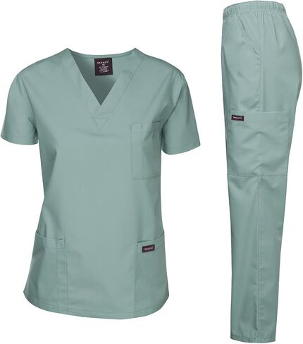 Dagacci Scrubs الزي الطبي للنساء والرجال مجموعة الدعك الطبية بلوزات وسراويل in Saudi Arabia